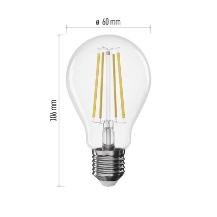 LED prigušiva sijalica FILAMENT A60 E27/7,5W/230V 2700K