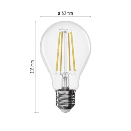 LED Prigušiva sijalica FILAMENT A60 E27/7,5W/230V 4000K