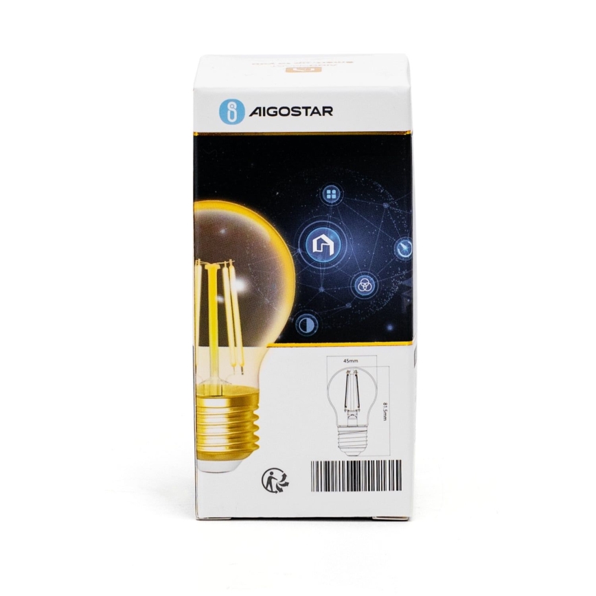 LED Prigušiva sijalica FILAMENT G45 E27/4,5W/230V 2700-6500K Wi-Fi - Aigostar