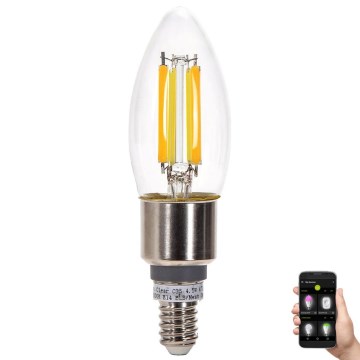 LED Prigušiva sijalica FILAMENT MESH Smart C35 E14/4,5W/230V 2700-6500K - Aigostar