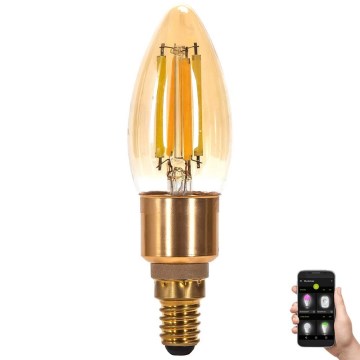 LED Prigušiva sijalica FILAMENT MESH Smart C35 E14/4,5W/230V 2700-6500K - Aigostar