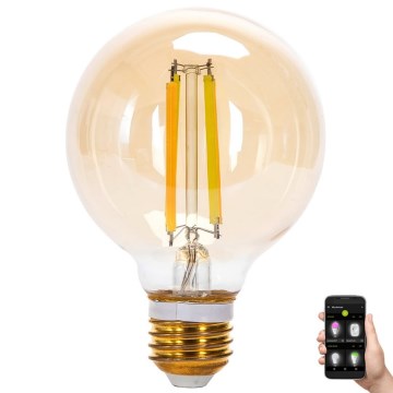 LED Prigušiva sijalica FILAMENT MESH Smart G80 E27/6W/230V 2700-6500K - Aigostar