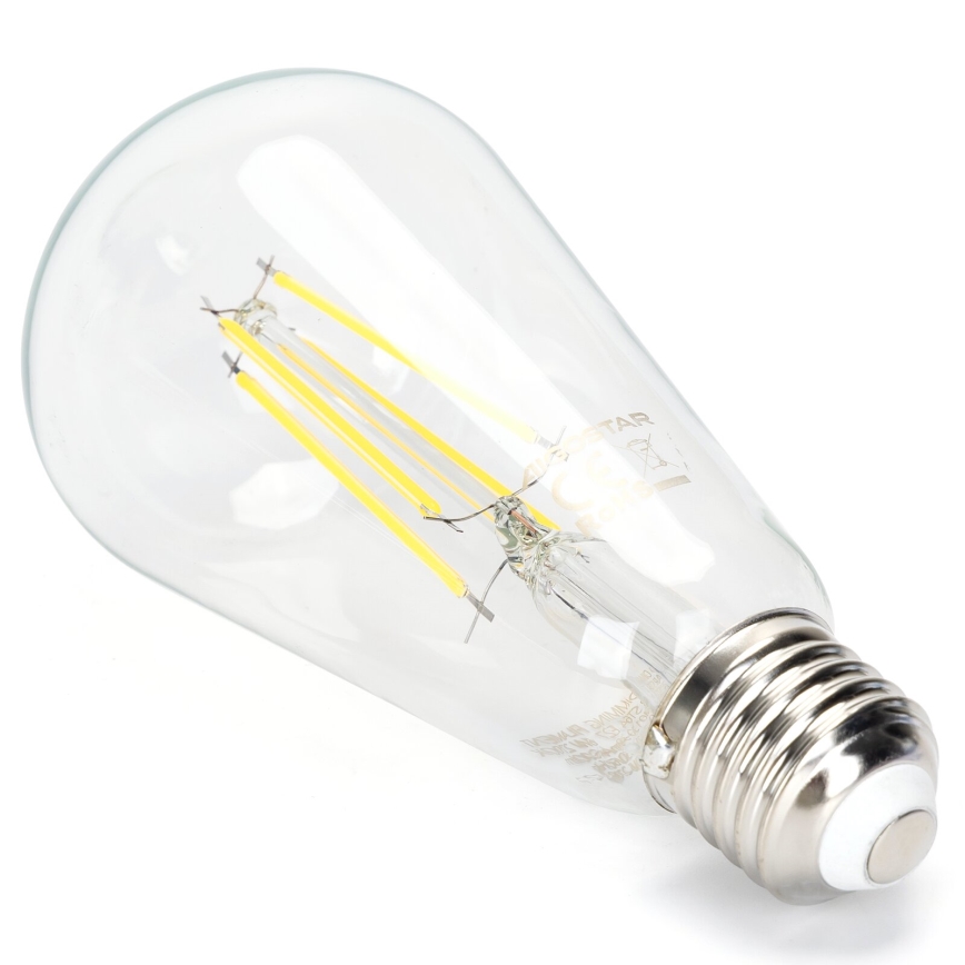 LED Prigušiva sijalica FILAMENT ST64 E27/6W/230V 6500K - Aigostar