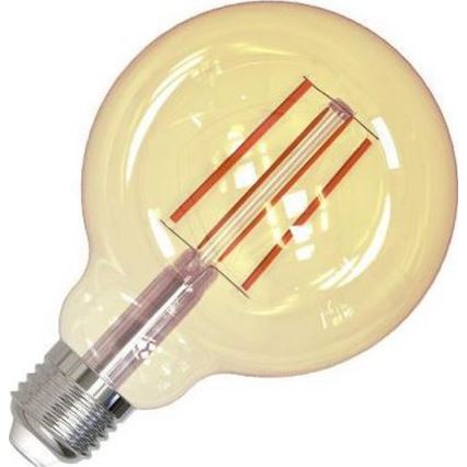 LED Prigušiva sijalica FILAMENT VINTAGE G95 E27/12W/230V 2000K