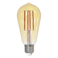 LED Prigušiva sijalica FILAMENT VINTAGE ST64 E27/12W/230V 2000K