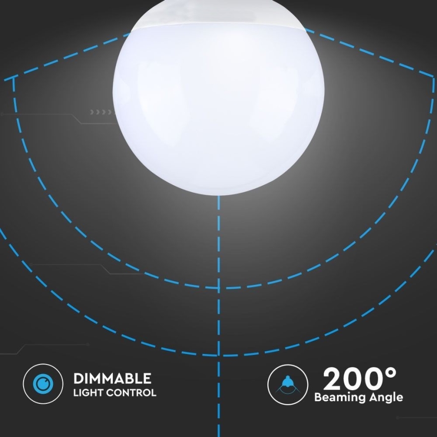 LED Prigušiva sijalica G120 E27/13W/230V 6400K