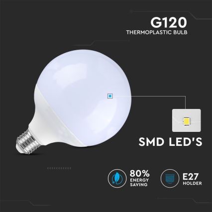 LED Prigušiva sijalica G120 E27/13W/230V 6400K