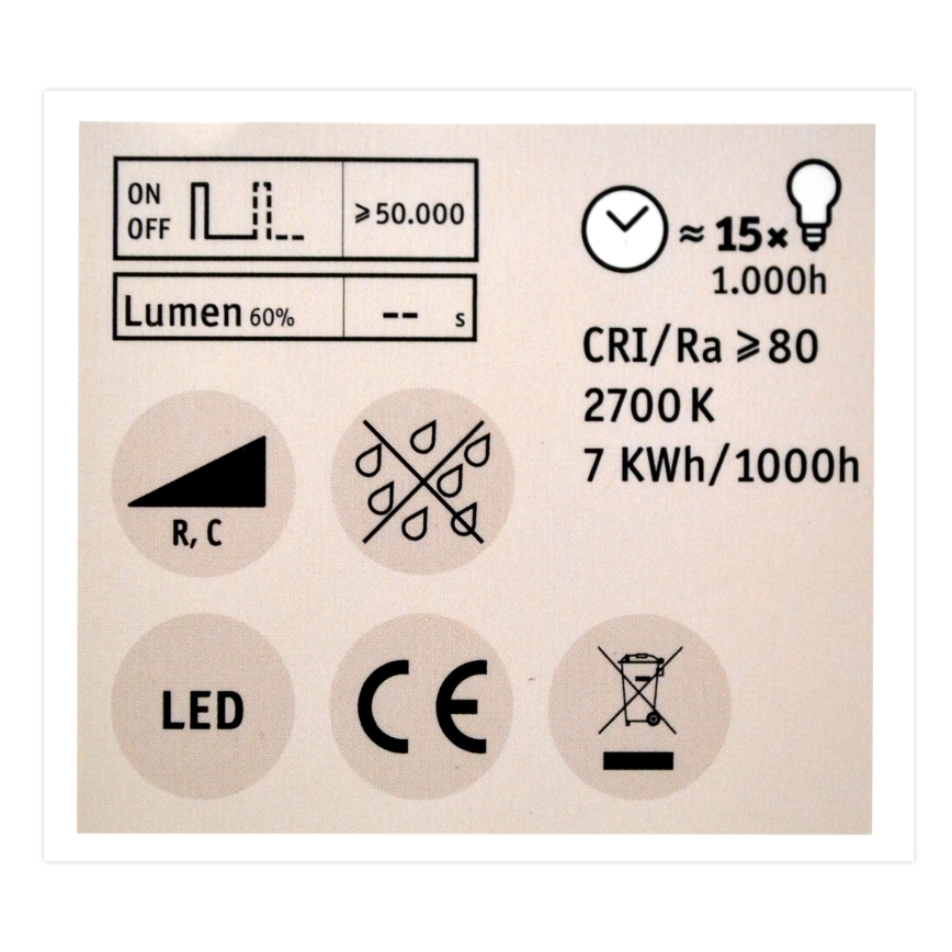 LED Prigušiva sijalica GU10/7W/230V 2700K - Paulmann 28753