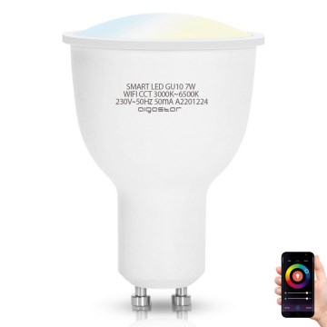 LED Prigušiva sijalica GU10/7W/230V 3000-6500K Wi-Fi - Aigostar