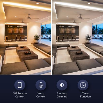 LED Prigušiva sijalica GU10/7W/230V 3000-6500K Wi-Fi - Aigostar