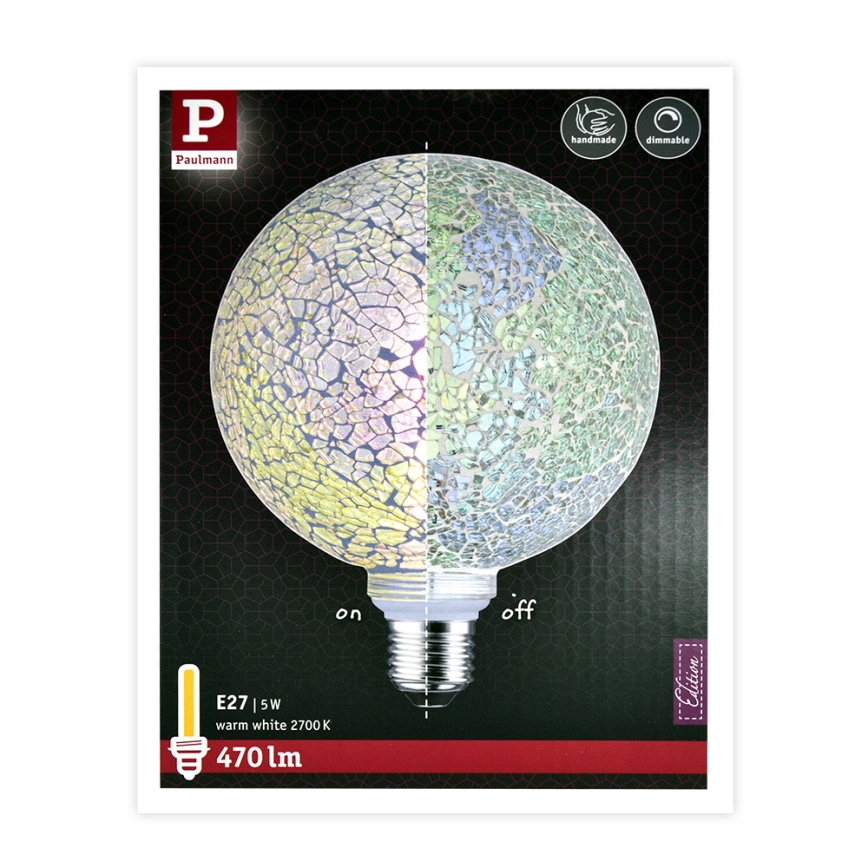 LED prigušiva sijalica MOSAIC G125 E27/5W/230V 2700K - Paulmann 28745