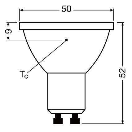 LED Prigušiva sijalica PAR16 GU10/3,7W/230V 4000K CRI 90 - Osram