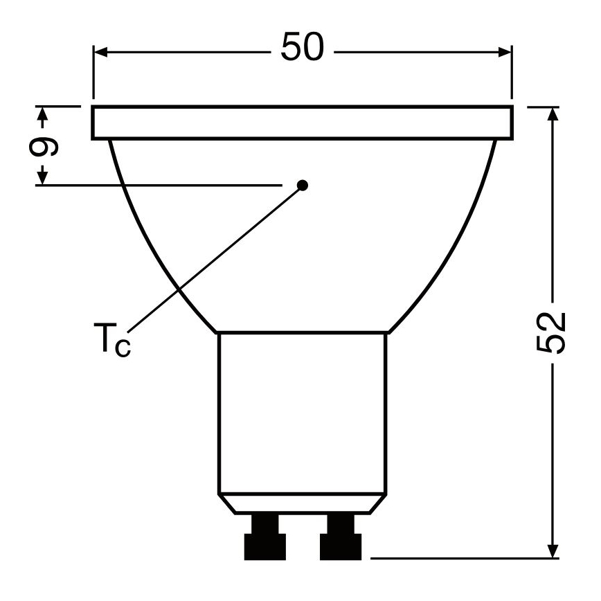 LED Prigušiva sijalica PAR16 GU10/3,7W/230V 4000K CRI 90 - Osram