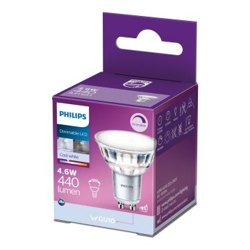 LED Prigušiva sijalica Philips GU10/4,6W/230V 4000K