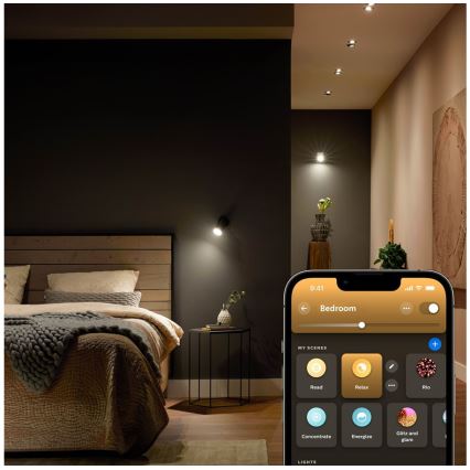 LED Prigušiva sijalica Philips Hue White Ambiance GU5,3/MR16/5,1W/12V 2200-6500K