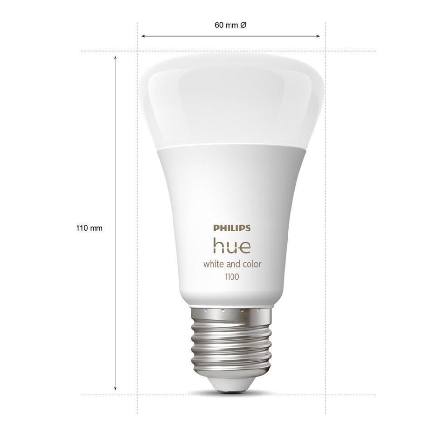 LED prigušiva sijalica Philips Hue White And Color Ambiance A60 E27/9W/230V 2000-6500K