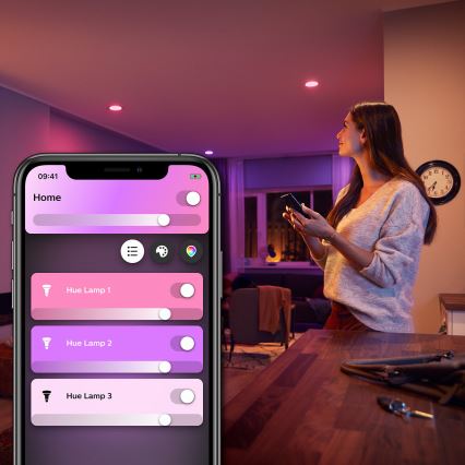LED Prigušiva sijalica Philips Hue White And Color Ambiance E27/6,5W/230V 2000-6500K