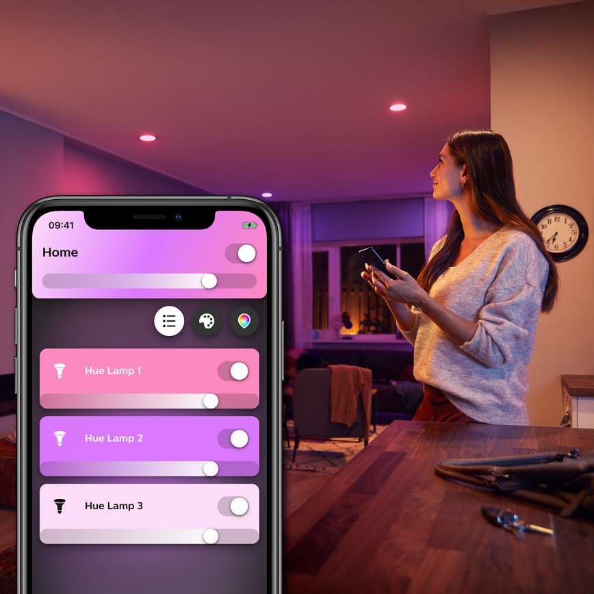 LED Prigušiva sijalica Philips Hue White And Color Ambiance E27/6,5W/230V 2000-6500K