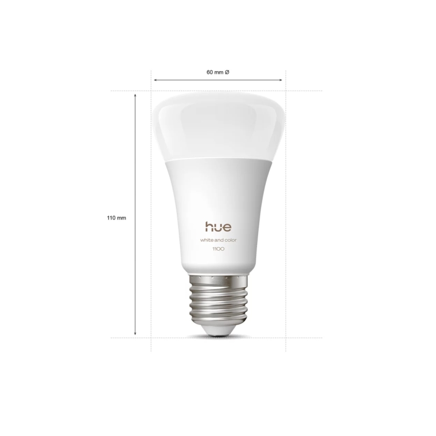 LED prigušiva sijalica Philips Hue WHITE AND COLOR AMBIANCE E27/8,1W/230V 1000-20000K