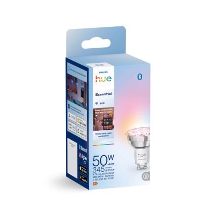 Prigušljiva LED sijalica Philips Hue White And Color Ambiance Essential GU10/4,7W/230V 2200-6500K
