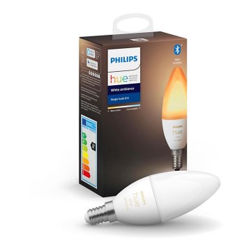 LED prigušiva sijalica Philips Hue WHITE AMBIANCE B39 E14/5,2W/230V 2200K - 6500K