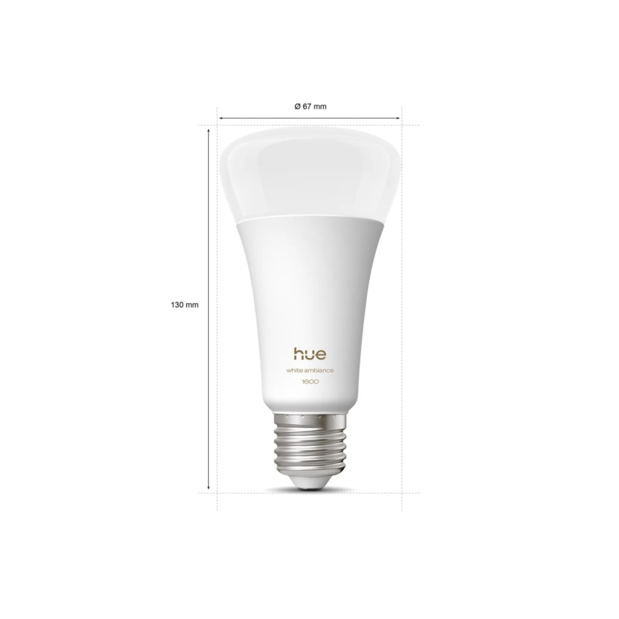 LED prigušiva sijalica Philips Hue WHITE AMBIANCE E27/11,8W/230V 1000-20000K