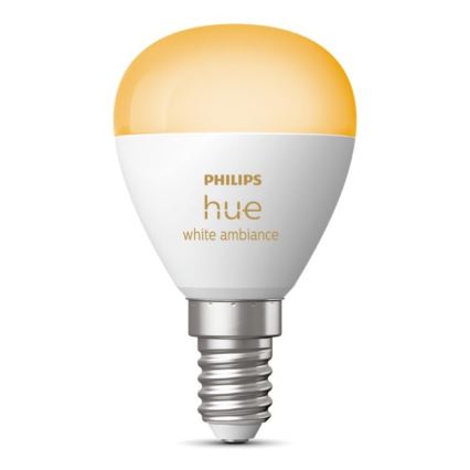 LED Prigušiva sijalica Philips Hue WHITE AMBIANCE P45 E14/5,1W/230V 2200-6500K