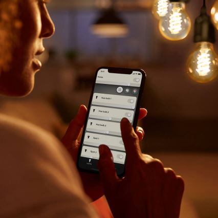 LED Prigušiva sijalica Philips Hue WHITE FILAMENT G93 E27/7,2W/230V 2100K
