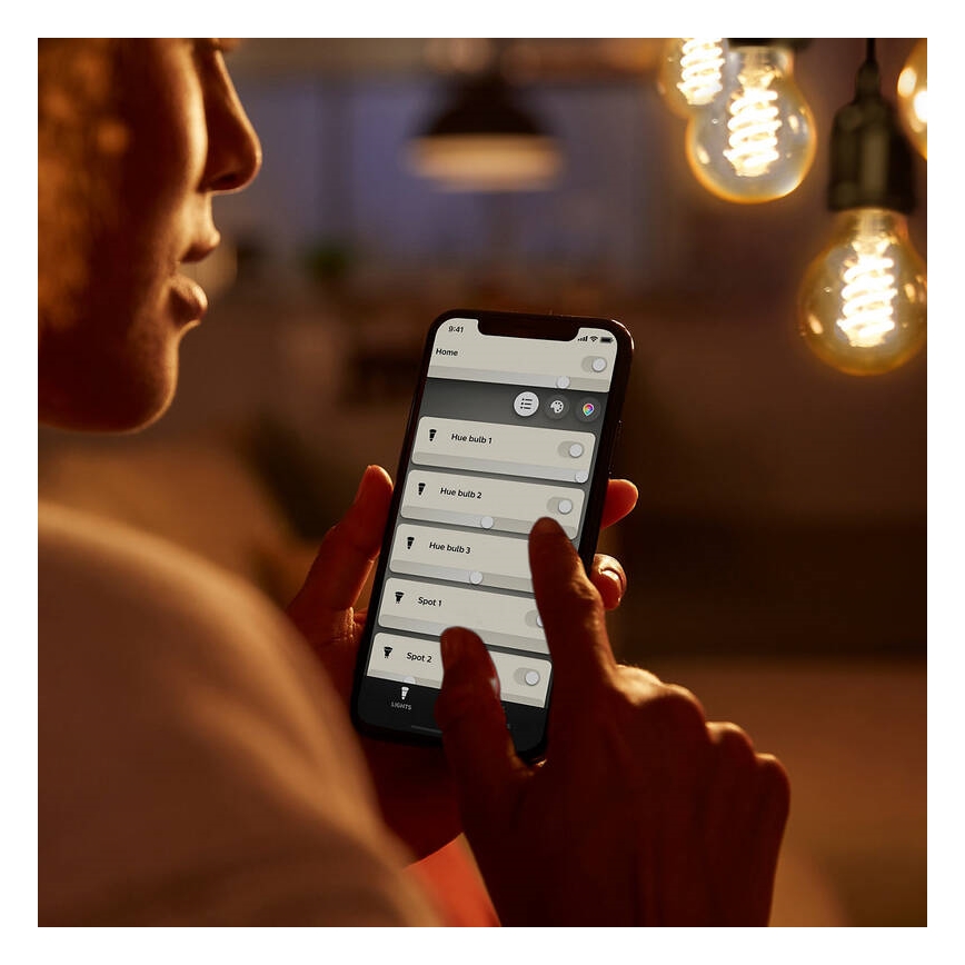 LED Prigušiva sijalica Philips Hue WHITE FILAMENT G93 E27/7,2W/230V 2100K