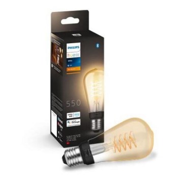 LED prigušiva sijalica Philips Hue WHITE FILAMENT ST64 E27/7W/230V 2100K