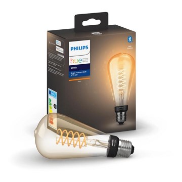 LED prigušiva sijalica Philips Hue WHITE FILAMENT ST72 E27/7W/230V 2100K