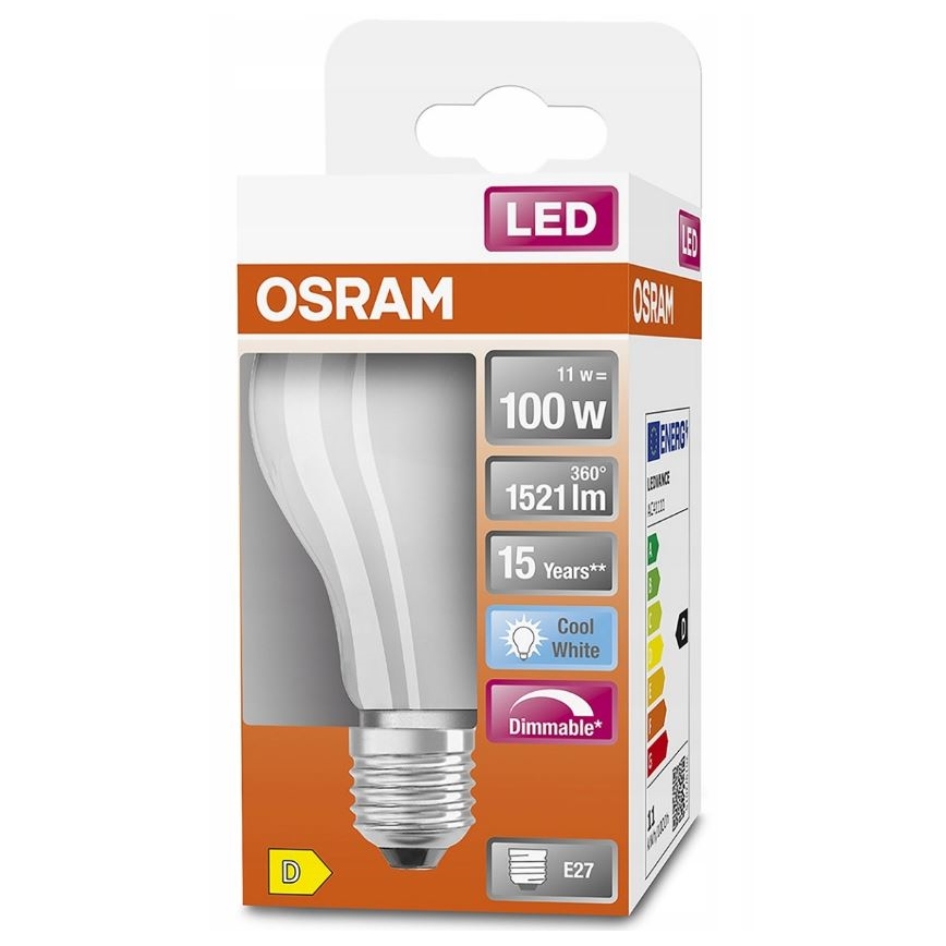 LED Prigušiva sijalica RETROFIT A60 E27/11W/230V 4000K - Osram