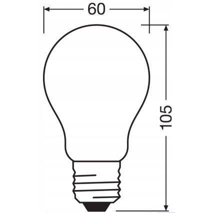 LED Prigušiva sijalica RETROFIT A60 E27/11W/230V 4000K - Osram
