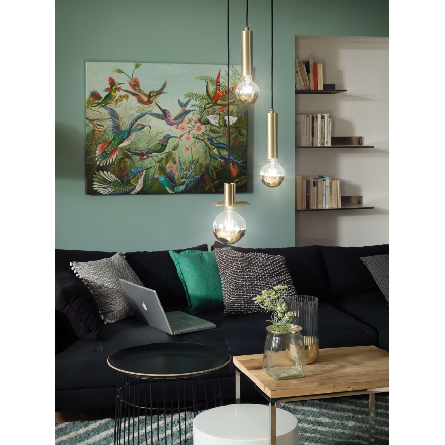 LED Prigušiva sijalica sa ogledalom na vrhu GLOBE G95 E27/6,5W/230V 2700K zlatna - Paulmann 28675