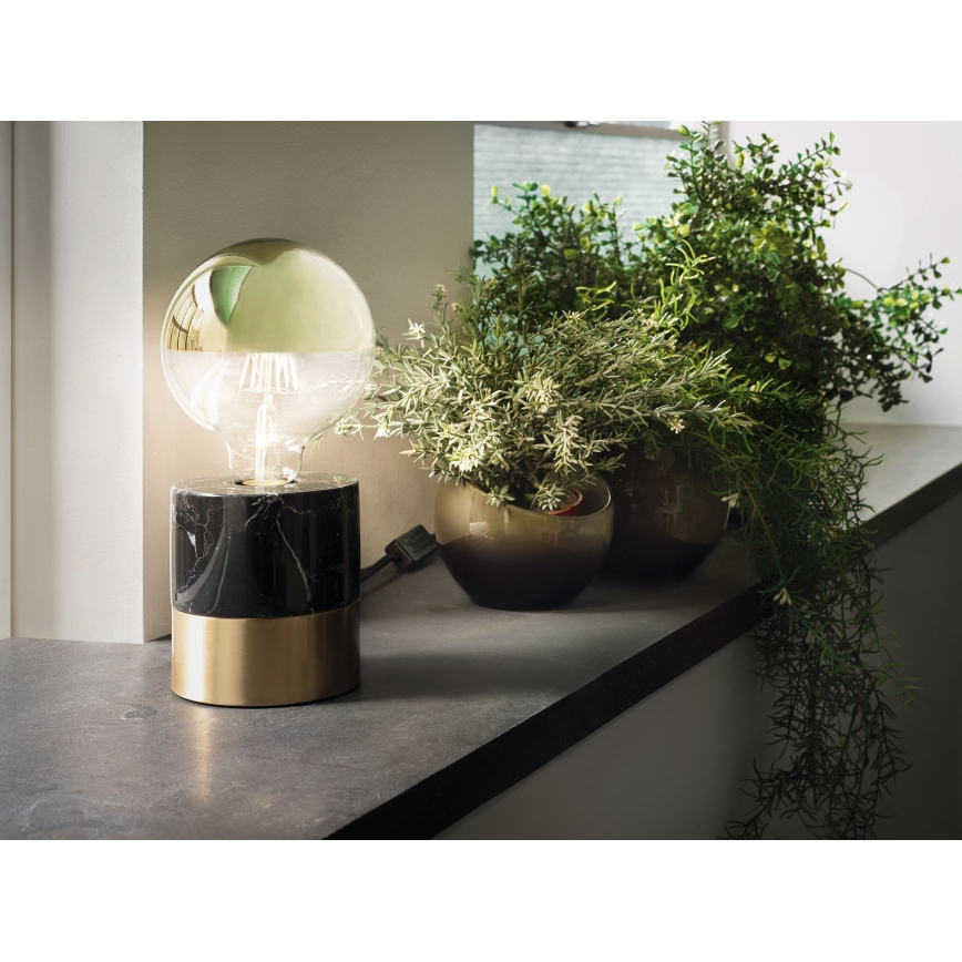 LED Prigušiva sijalica sa ogledalom na vrhu GLOBE G95 E27/6,5W/230V 2700K zlatna - Paulmann 28675