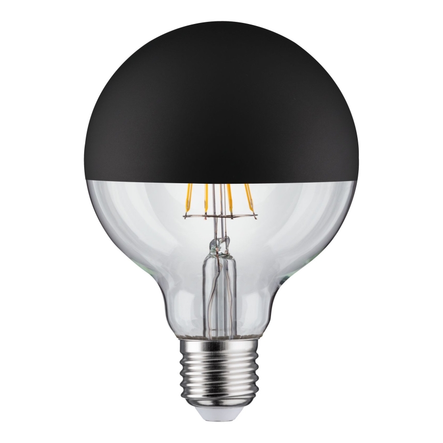 LED Prigušiva sijalica sa ogledalom na vrhu GLOBE G95 E27/6,5W/230V 2700K crno - Paulmann 28676