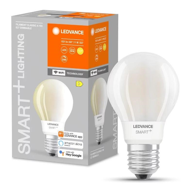 LED Prigušiva sijalica SMART+ FILAMENT E27/11W/230V 2700K Wi-Fi - Ledvance