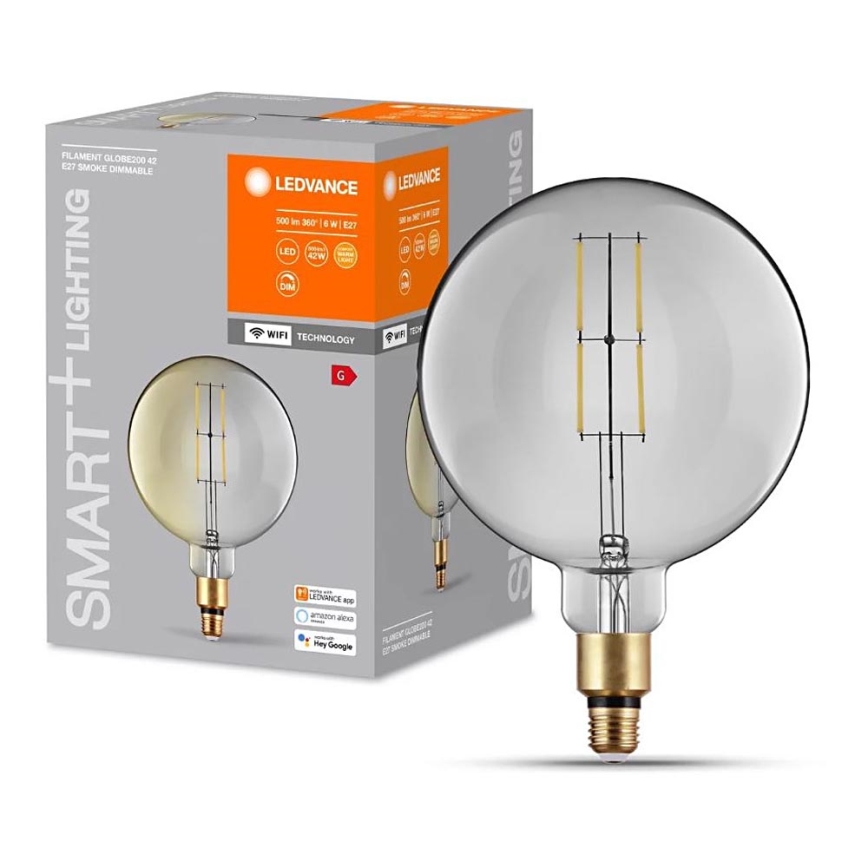 LED Prigušiva sijalica SMART+ GLOBE G200 E27/6W/230V 2500K Wi-Fi - Ledvance