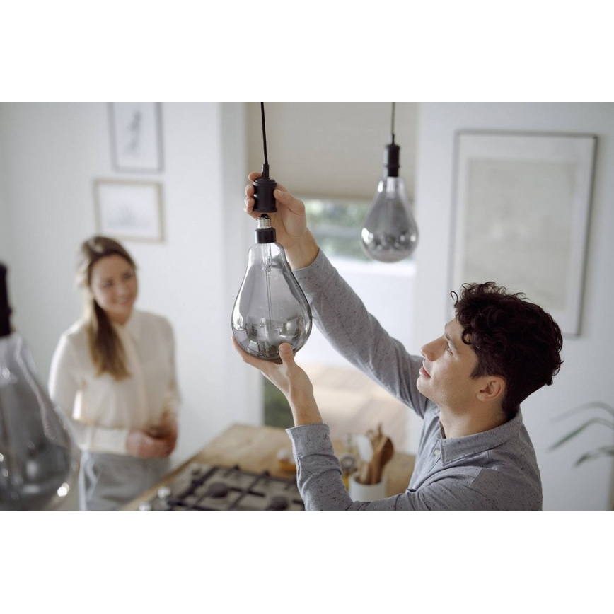 LED Prigušiva sijalica SMOKY VINTAGE Philips A160 E27/6,5W/230V 4000K