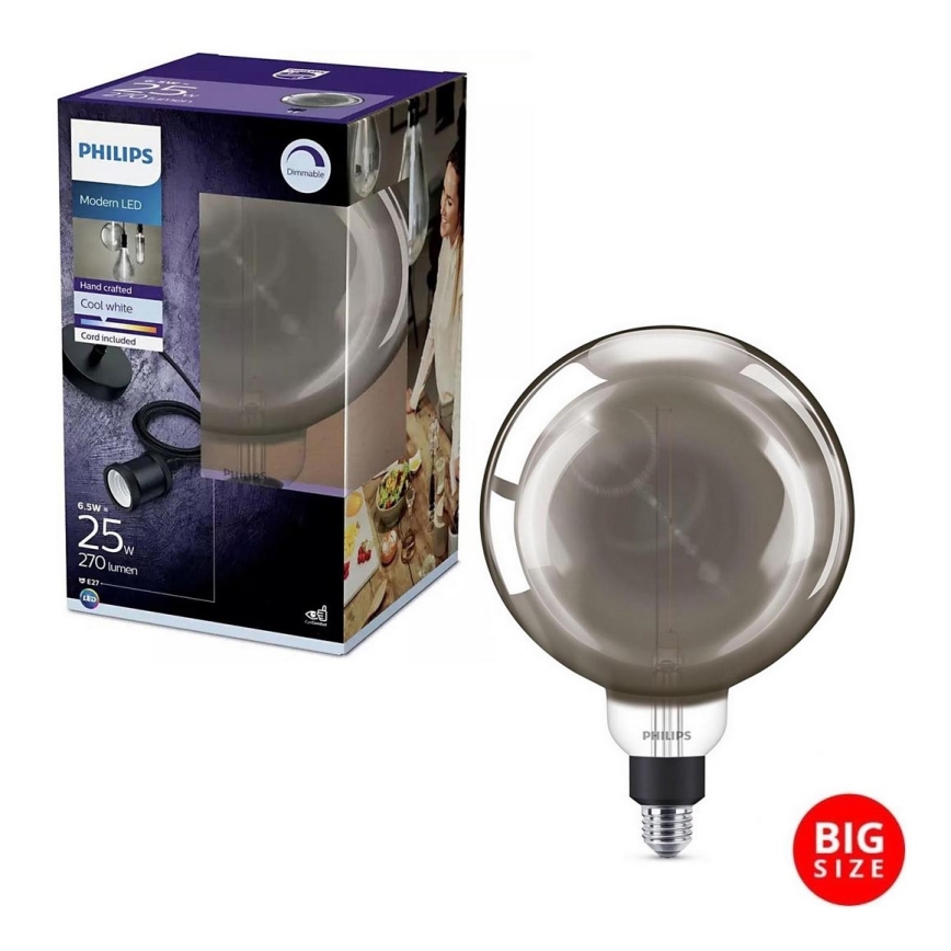 LED Prigušiva sijalica SMOKY VINTAGE Philips E27/6,5W/230V 4000K