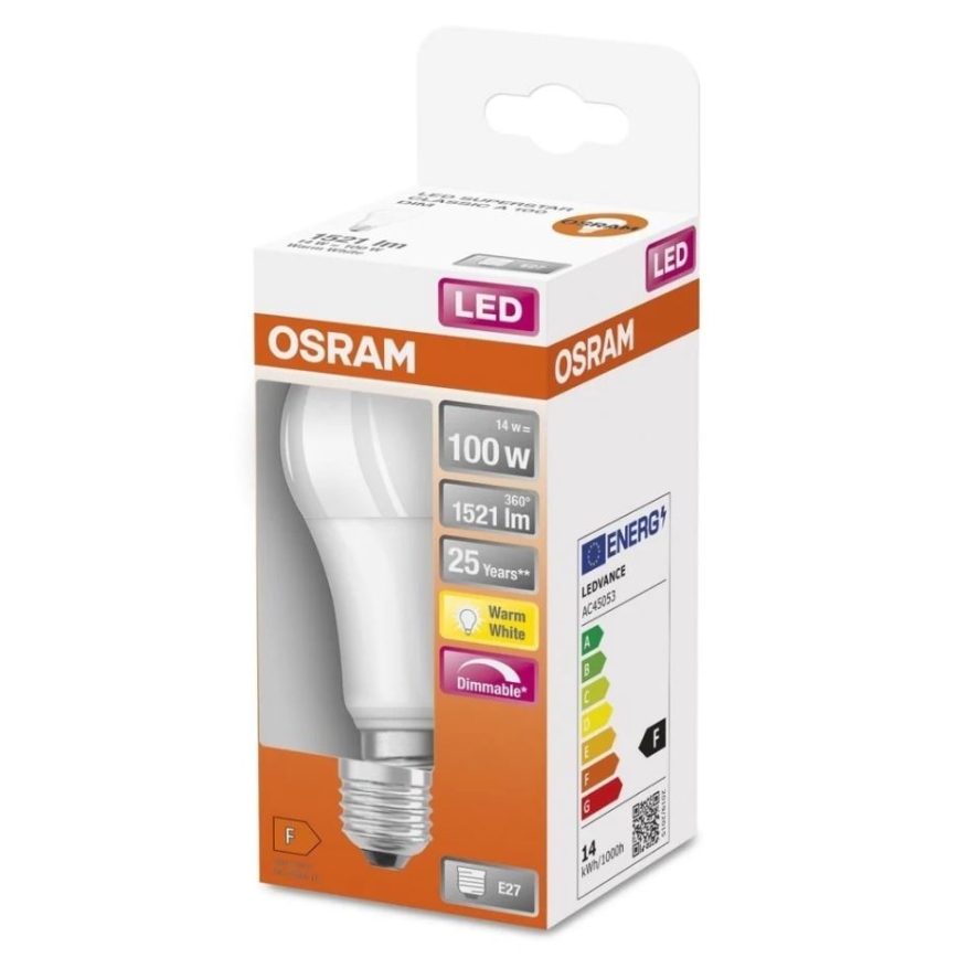 LED Prigušiva sijalica SUPERSTAR E27/14W/230V 2700K - Osram