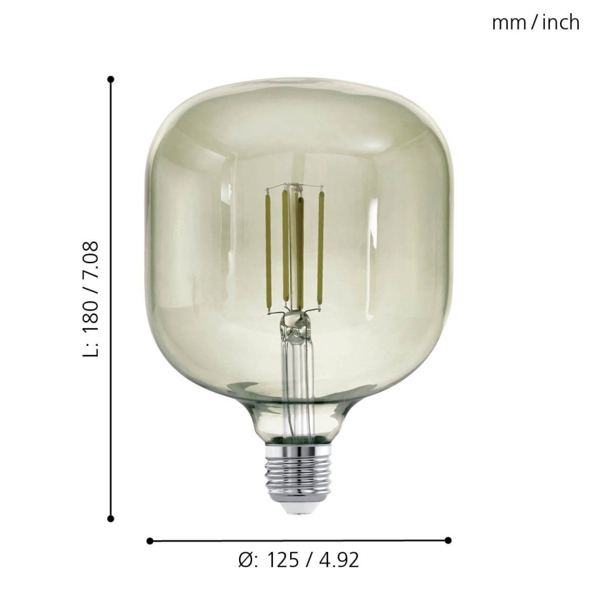LED Prigušiva sijalica VINTAGE E27/4W/230V 3000K  - Eglo 12597