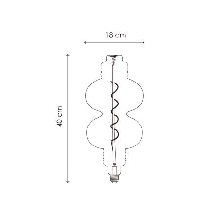 LED Prigušiva sijalica VINTAGE EDISON E27/4W/230V 2200K CRI 90