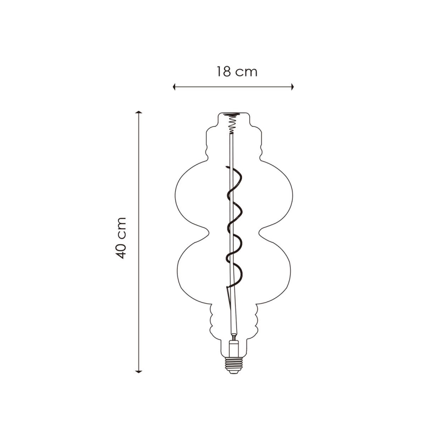 LED Prigušiva sijalica VINTAGE EDISON E27/4W/230V 2200K CRI 90