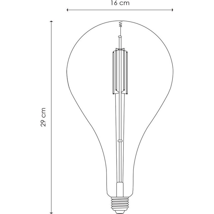LED Prigušiva sijalica VINTAGE EDISON E27/4W/230V 2700K CRI 90