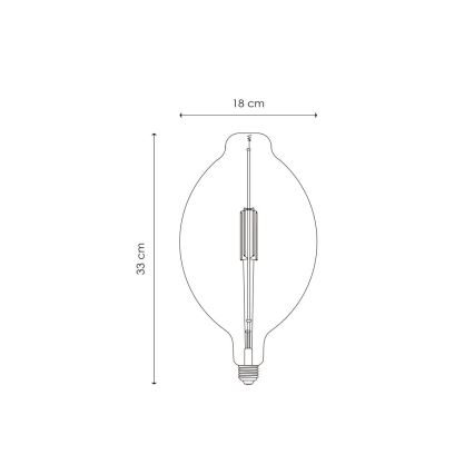 LED Prigušiva sijalica VINTAGE EDISON E27/4W/230V 2700K