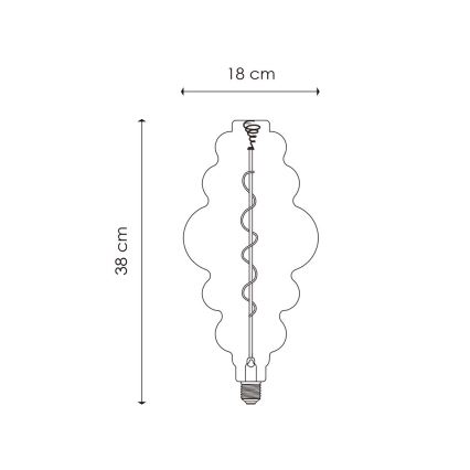 LED Prigušiva sijalica VINTAGE EDISON E27/4W/230V 3000K CRI 90