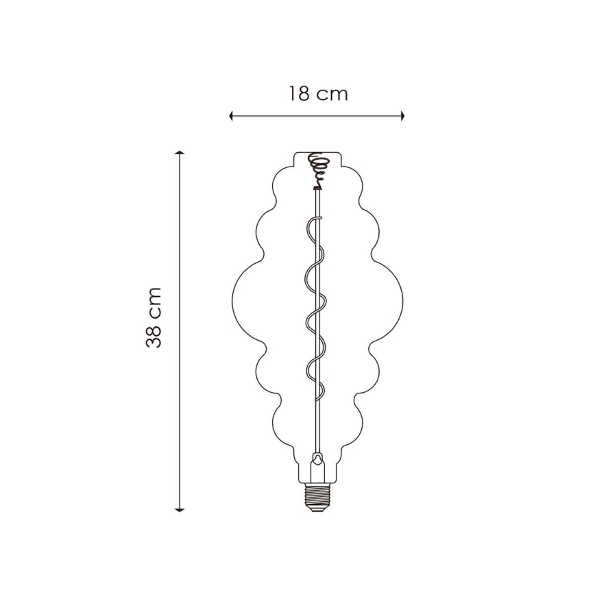 LED Prigušiva sijalica VINTAGE EDISON E27/4W/230V 3000K CRI 90