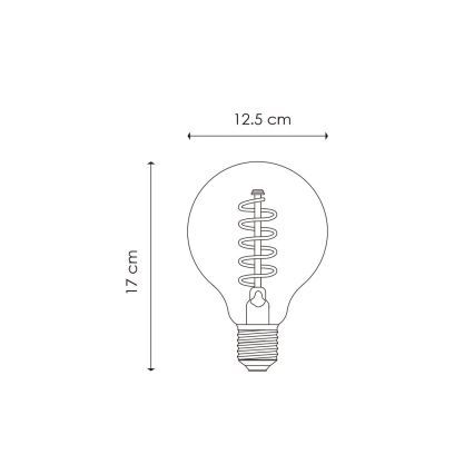 LED Prigušiva sijalica VINTAGE EDISON G125 E27/4W/230V 2200K