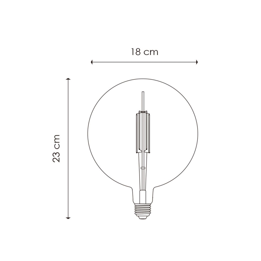 LED Prigušiva sijalica VINTAGE EDISON G180 E27/4W/230V 2700K